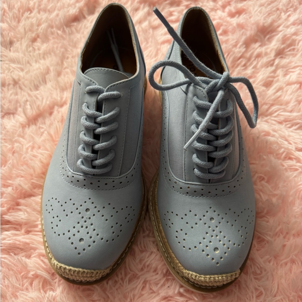 Torrid Women's Light Blue Lace-Up Flats